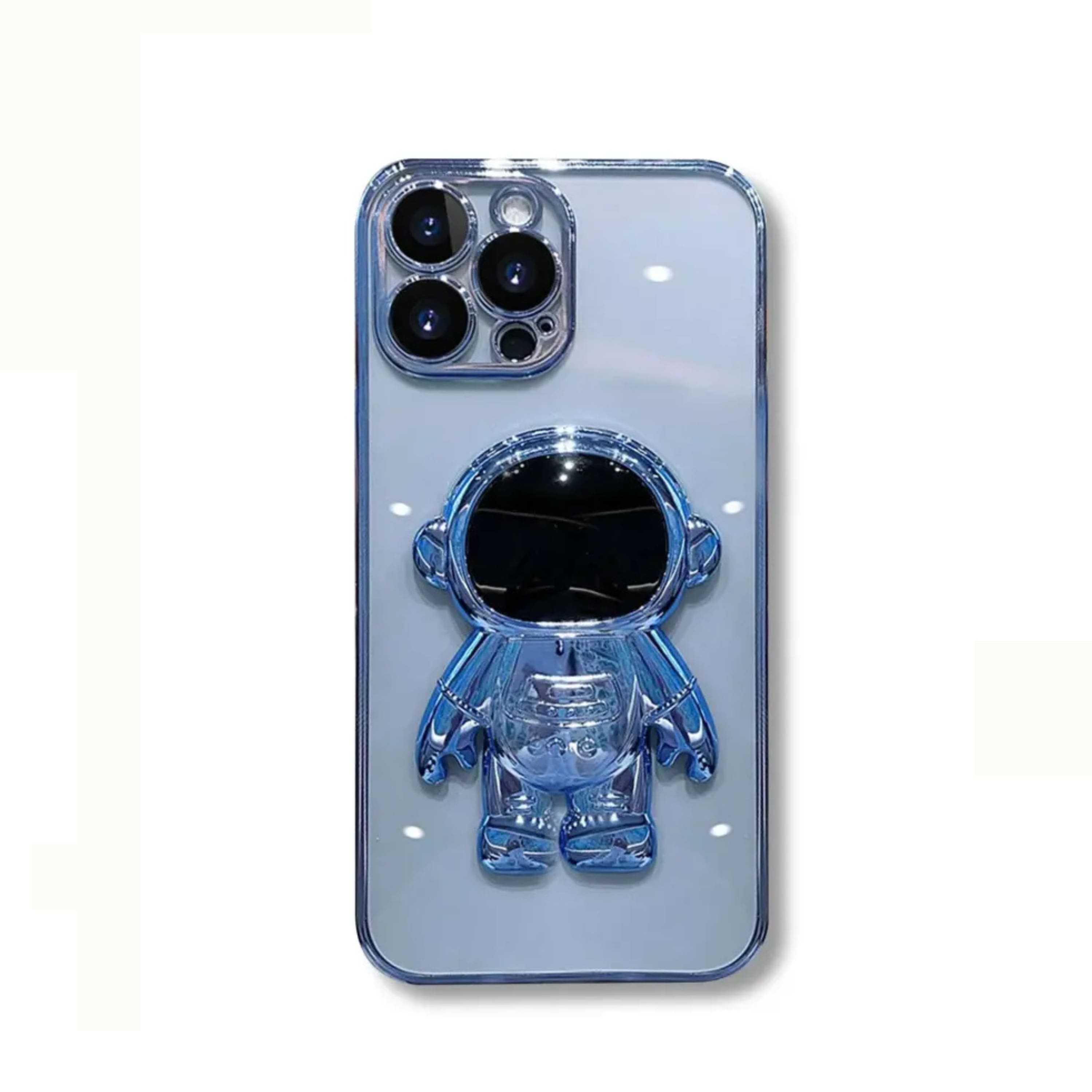 Kitcheniva - Stylish Clear Astronaut iPhone 12 Case With Strong Grip And Shock Resistant Material - Blue