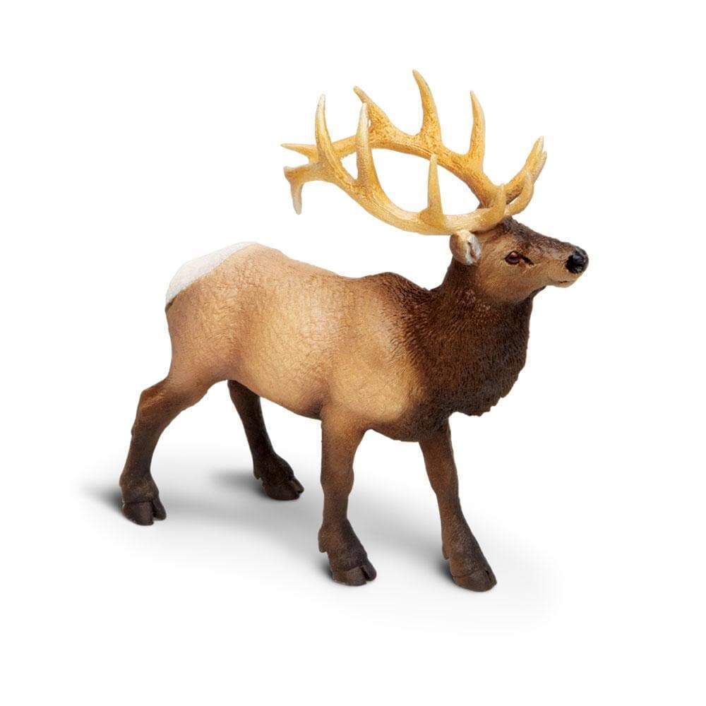 Alt View 3. Safari Ltd. - Elk Bull Toy Figurine.