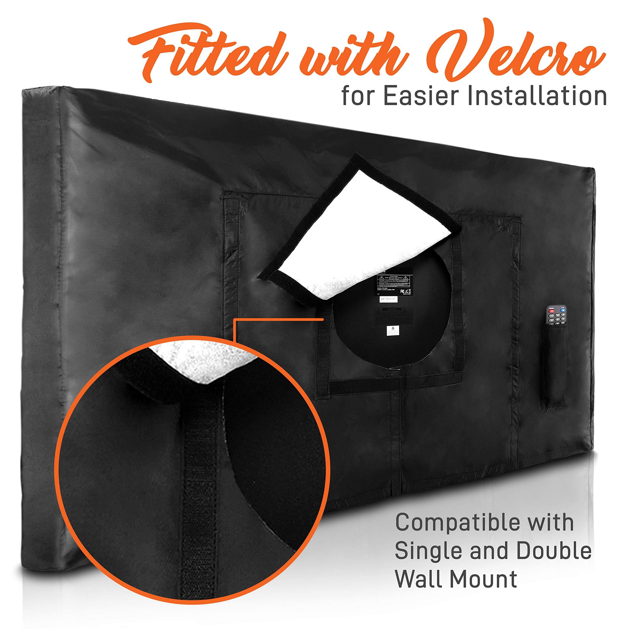 Fitted with Velcro for Easier Installation  
Compatible with Single and Double Wall Mount