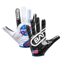 Battle Sports - Adult "Space" Chameleon Receiver Football Glove - Small - Black/White/Blue