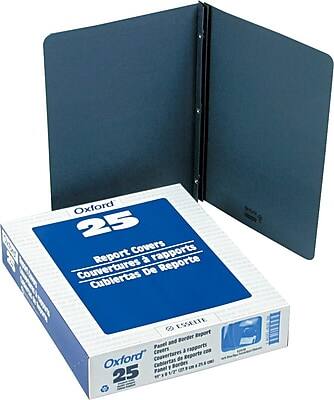 Oxford - Embossed Report Cover, Letter Size, 25/Box - Dark Blue