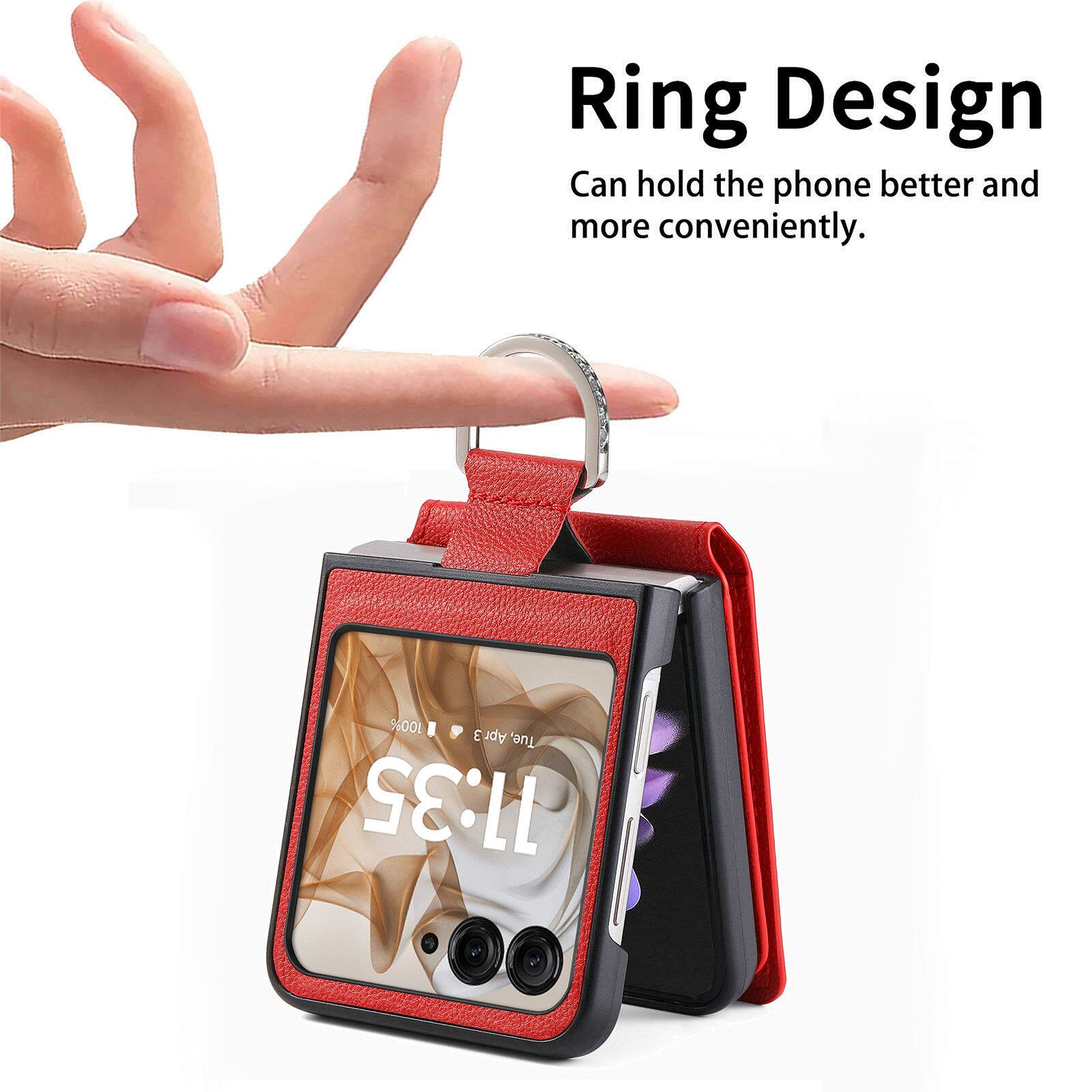 Ring Design Can hold the phone better and more conveniently.