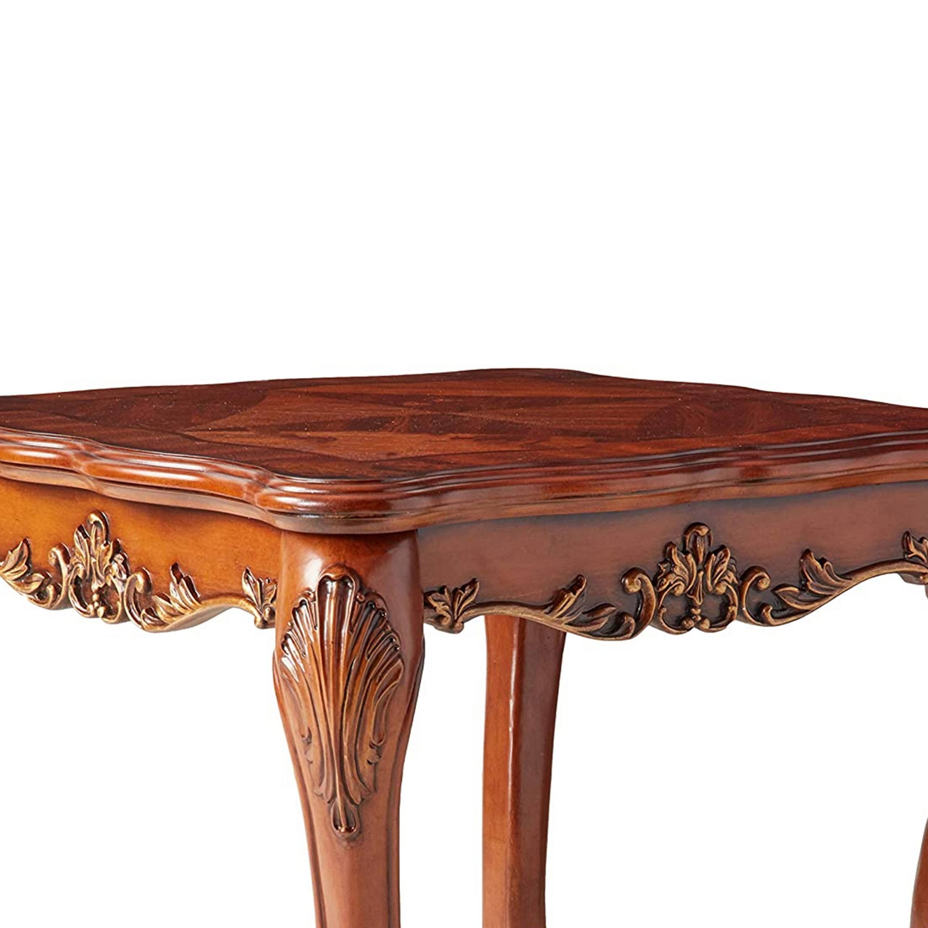 Alt View 2. Manhattan Lane - Wooden End Table In Traditional Style - Brown.