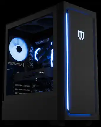 Front. Maingear - MG-1 Ruby Gaming Desktop - Black.