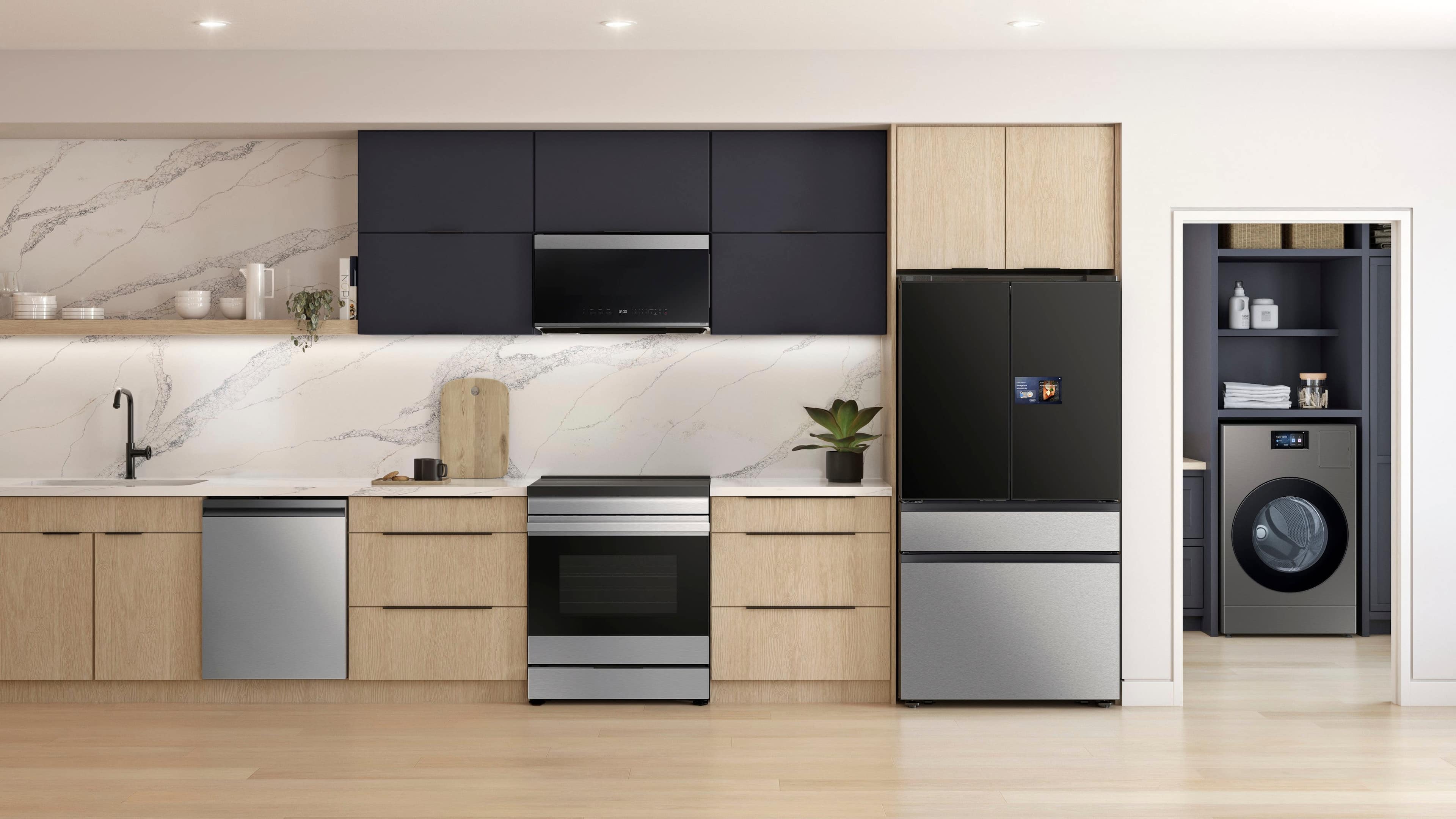 Alt View 22. Samsung - 24" AutoRelease Dry Smart Built-In Stainless Steel Tub Dishwasher with 3rd Rack Washing System, 38dBA - Stainless Steel.