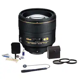 Bundle - Nikon - 85mm f/1.4G IF AF-S NIKKOR Lens with Accessories Kit