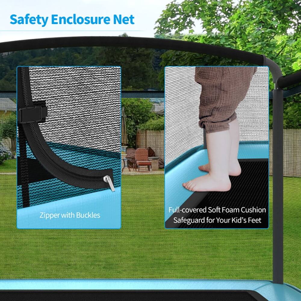 Safety Enclosure Net  
Zipper with Buckles  
Full-covered Soft Foam Cushion  
Safeguard for Your Kid's Feet