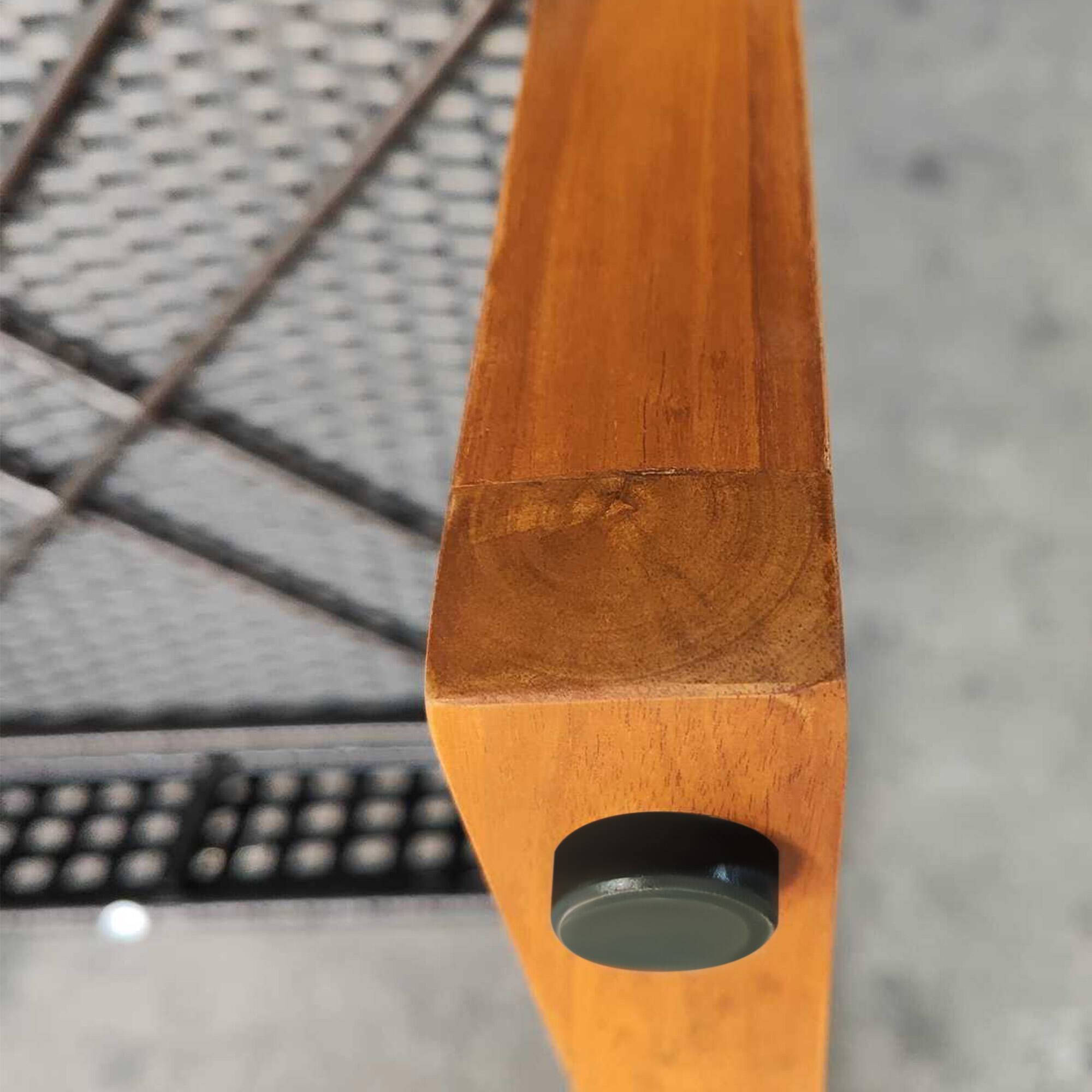 Alt View 4. Outsunny - Outsunny 3 Pieces Wicker Outdoor Bistro Set, Rattan Patio Furniture Set - Brown.