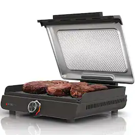 Ninja - Refurbished Excellent - Sizzle Smokeless Indoor Grill GR100 - Black