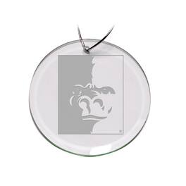 Jardine - Pittsburg State Gorillas Primary Logo 3'' Round Glass Ornament - Multicolor