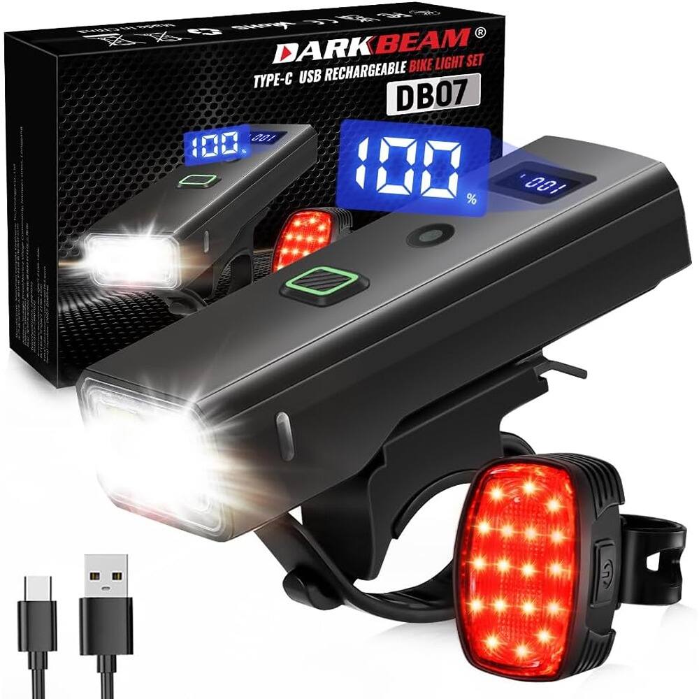 DARKBEAM®  
TYPE-C USB RECHARGEABLE BIKE LIGHT SET  
DB07