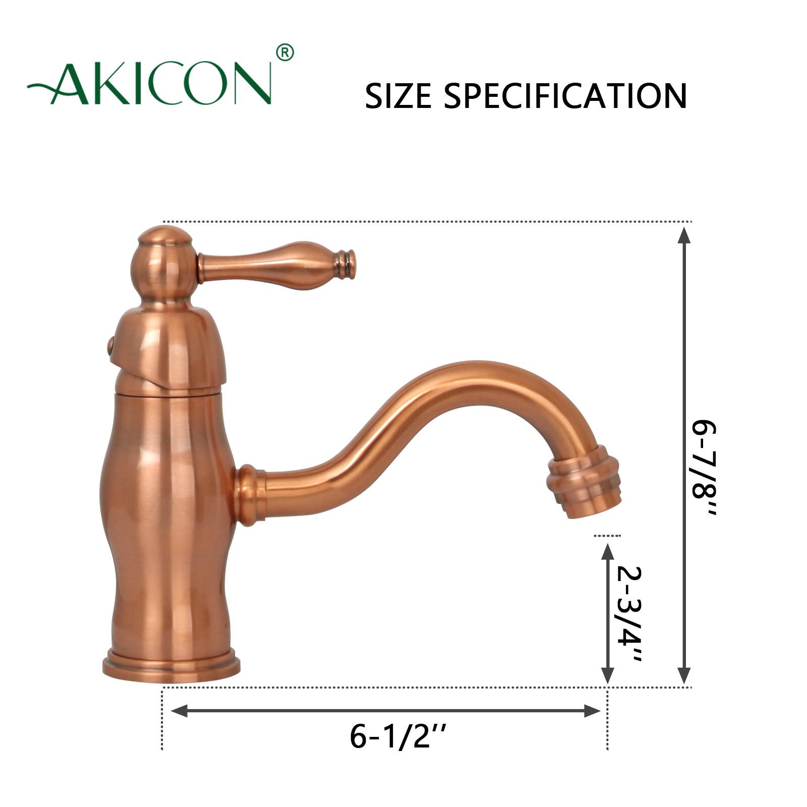 AKICON  
SIZE SPECIFICATION  
6-1/2"  
2-3/4"  
6-7/8"