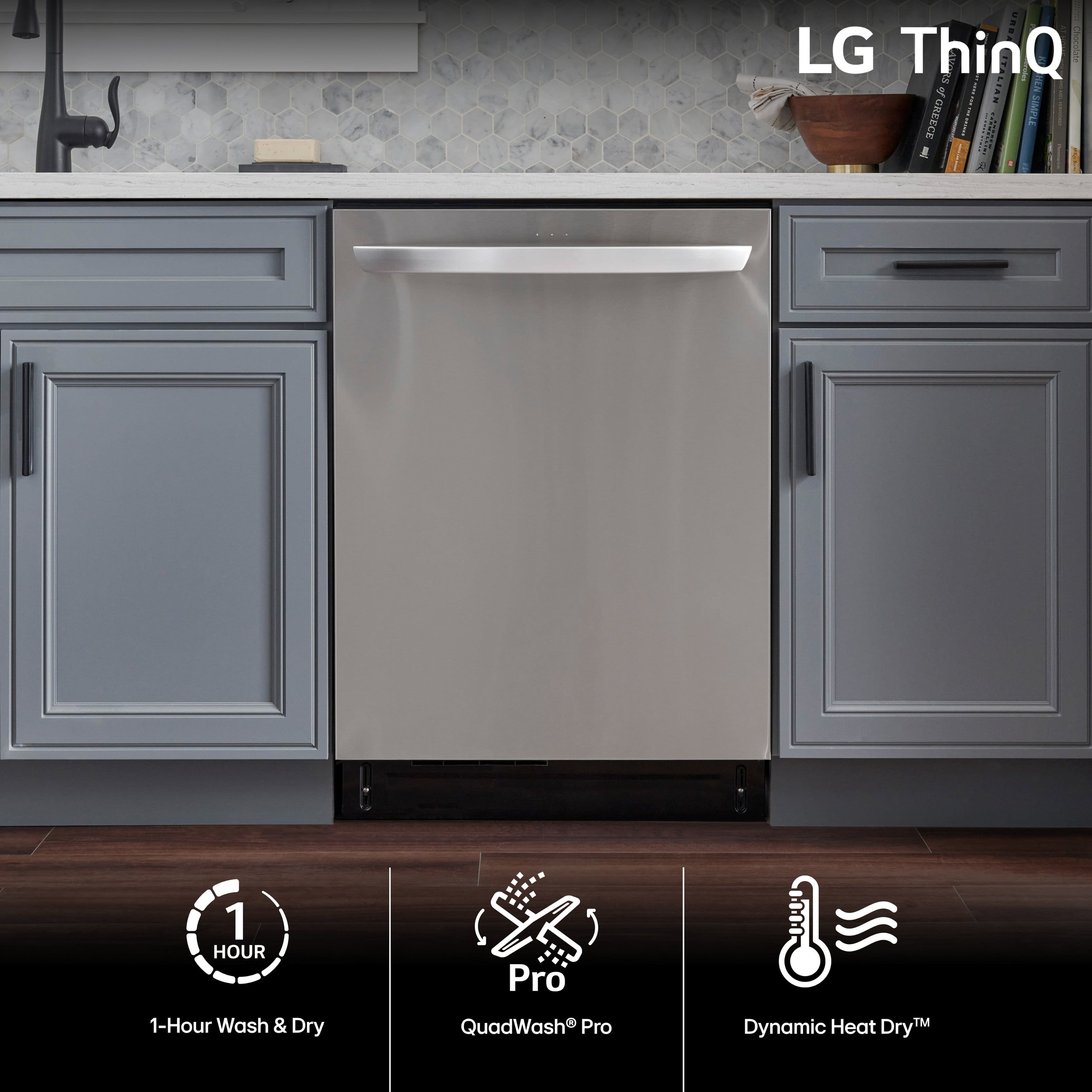 I LG ThinQ S A .I GREECE SIMPLE : A 1 HOUR Pro 1-Hour Wash & Dry QuadWash Pro Heat TM Dynamic DryTM
