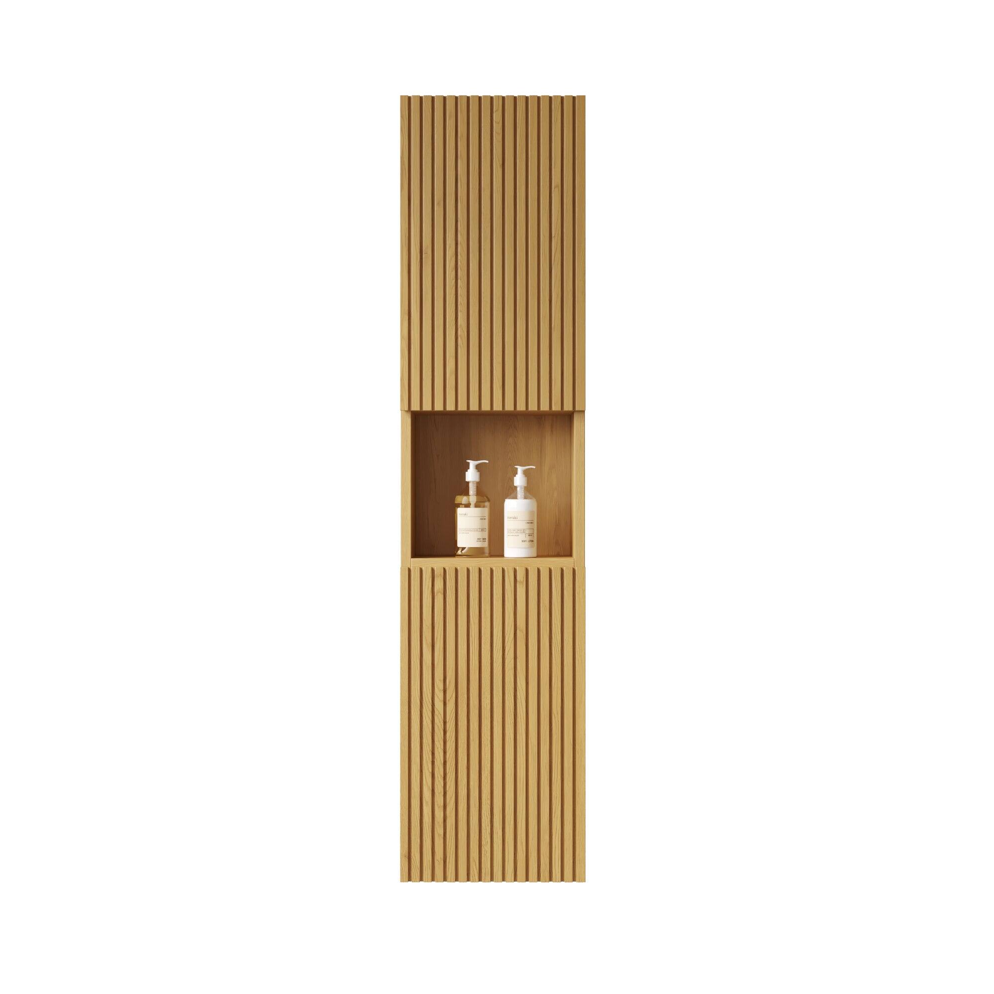 Alt View 3. Boyel Living - 41 Bathroom Wall Mounted Cabinet with 6 Doors, Combination or Individual Use, for Bathroom, Laundry, Corolla Oak - Oak.