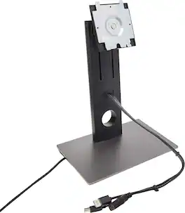 Refurbished Excellent - DS1000 Monitor Stand 130W Docking Station Built-In Compatible with Dell Latitude 7370 - Silver