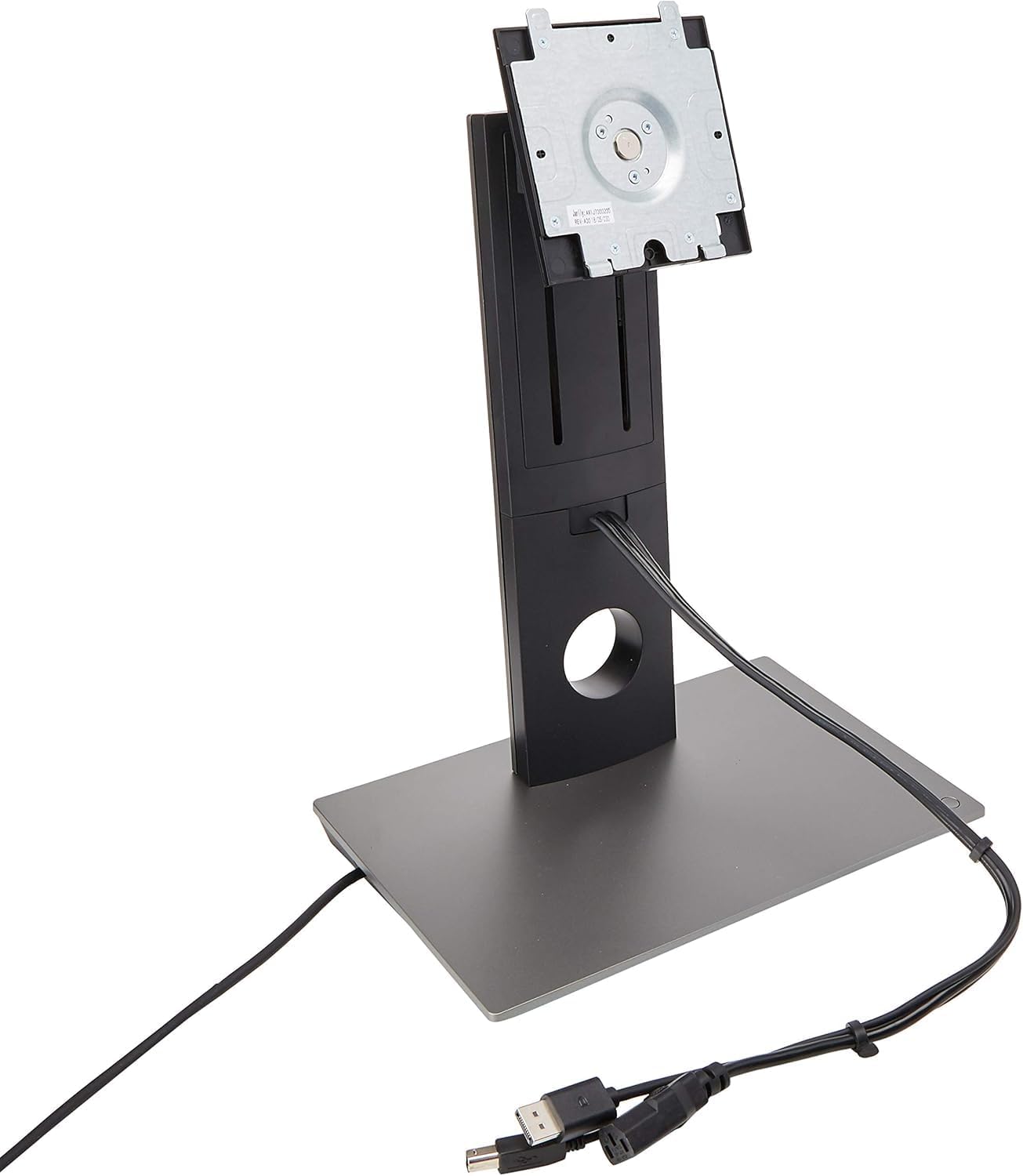 Front. Dell - DS1000 Monitor Stand 130W Docking Station Built-In Compatible with Dell Latitude 7370 - Silver.