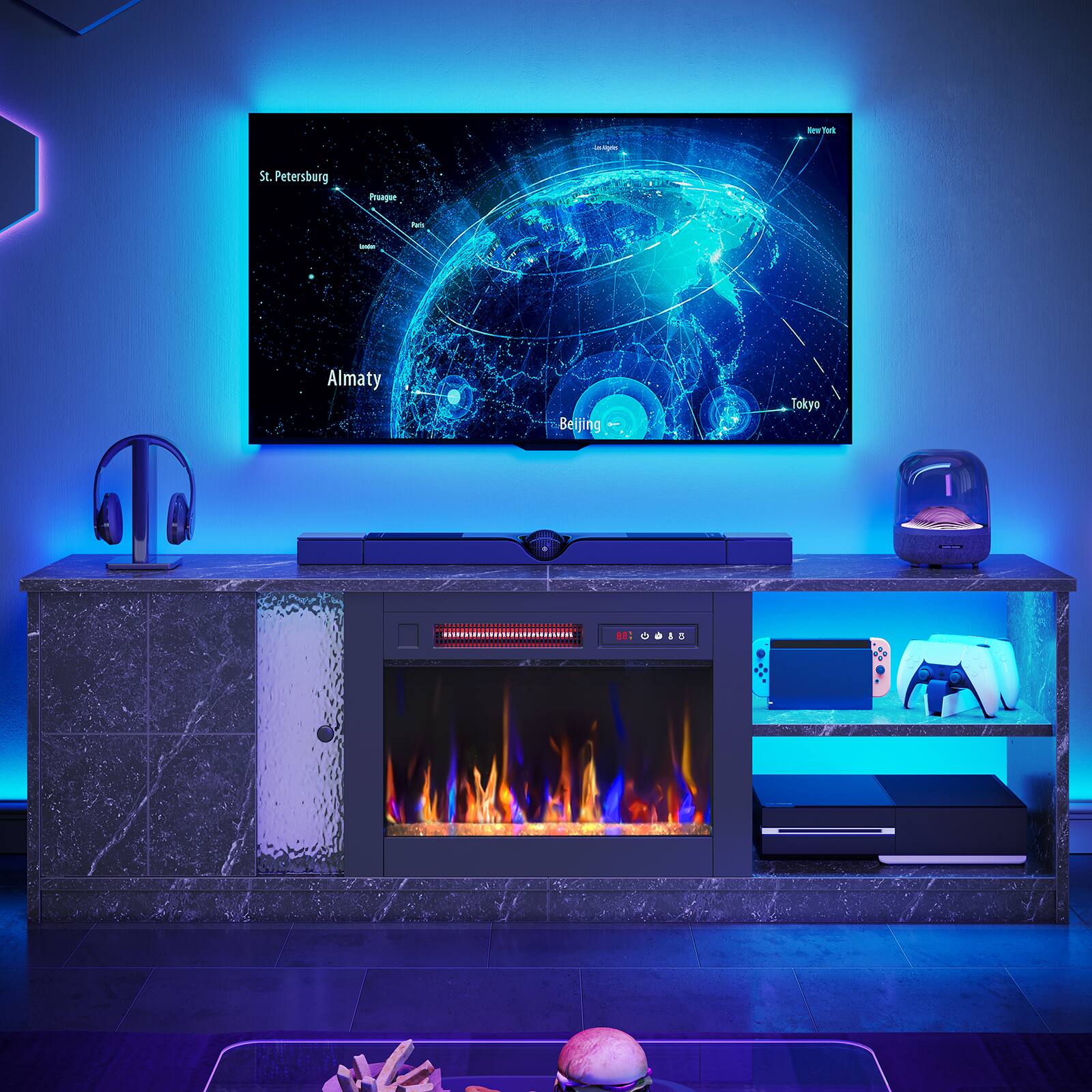 The text on the image reads: "Almaty - Beijing - Tokyo".