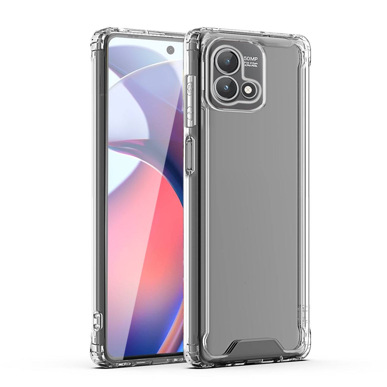 Front. Reiko - High Quality 2X Clean Pc And Tpu Bumper Case In Clear For Motorola Moto G Stylus 5G (2023) - Clear.