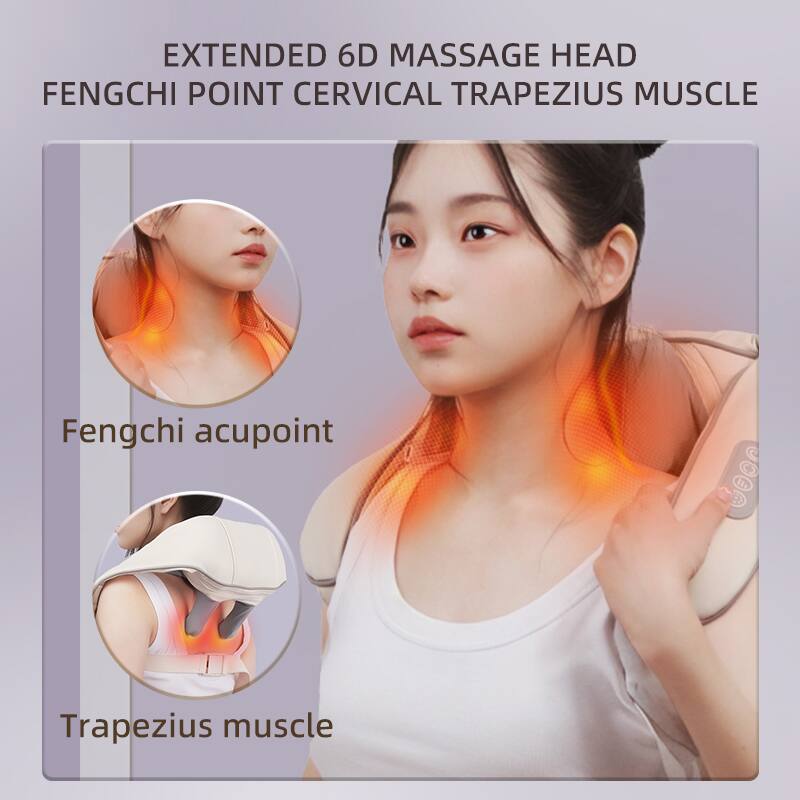 EXTENDED 6D MASSAGE HEAD  
FENGCHI POINT CERVICAL TRAPEZIUS MUSCLE

Fengchi acupoint

Trapezius muscle