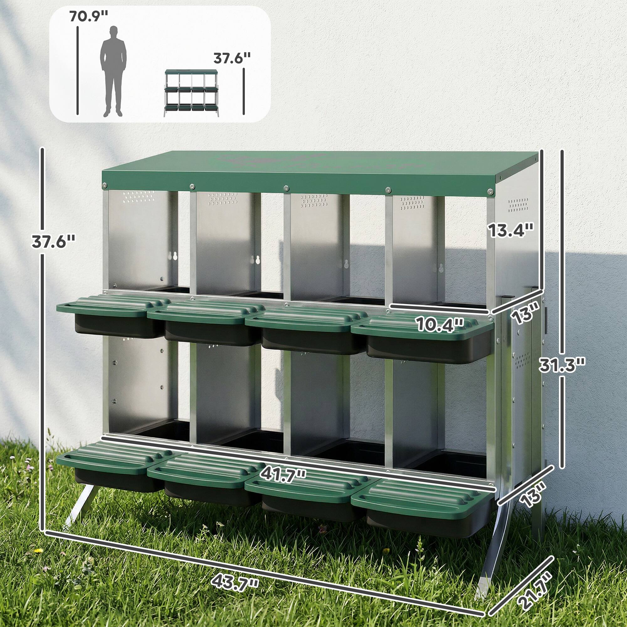 70.9"  
37.6"  
37.6"  
30014323 F.IA 10202222 33981121 | P1113212 - p.aaDa ..REDRS ... *..1 ......1S  
13.4"  
10.4"  
13"  
31.3"  
41.7"  
13"  
43.7"  
21.7"