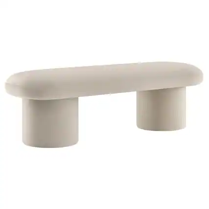 Front. Modway - Orla Performance Velvet Bench by Modway - Brown.