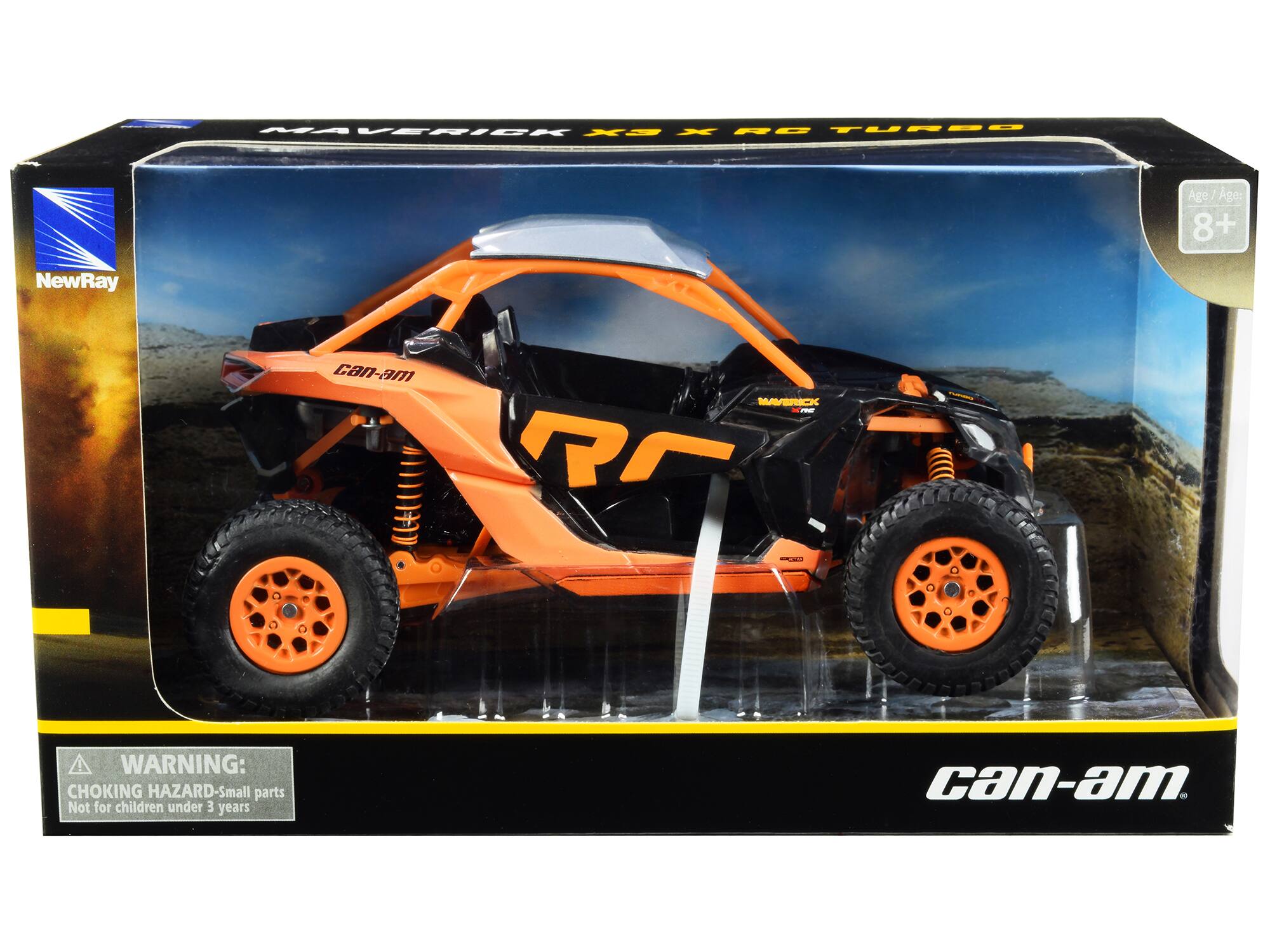 - VERICK - X3 RC TURBO
- Age: 8+
- NewRay can-am MAVERICK X3 RC
- WARNING: CHOKING HAZARD - Small parts. Not for children under 3 years