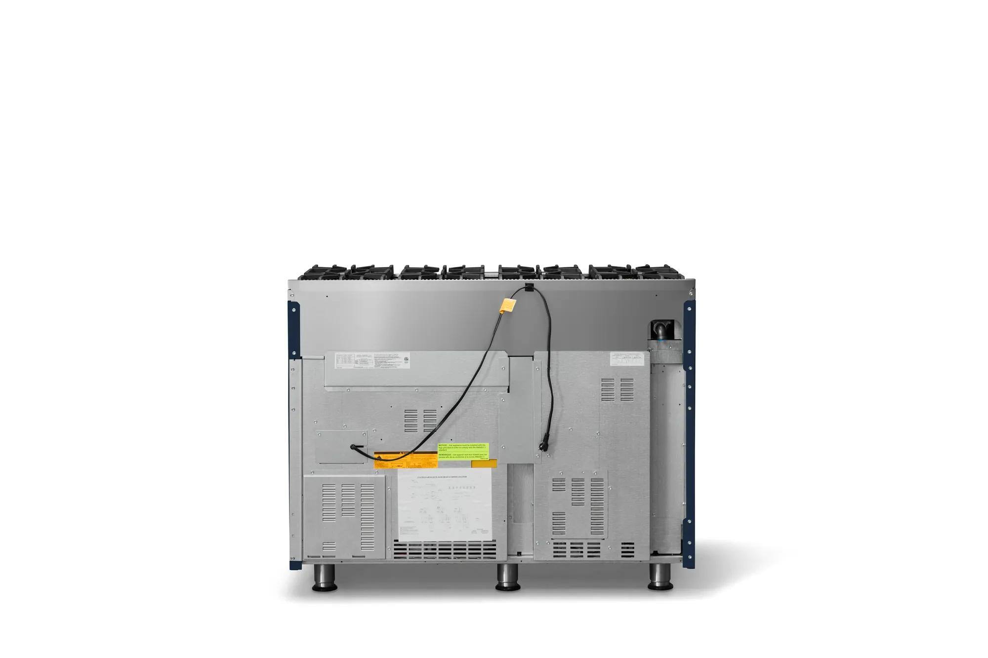 Back. Viking - Pro 5 Series 6.1 Cu. Ft. Freestanding Sealed 8 Burner Gas Convection Range - Slate Blue - Slate Blue.