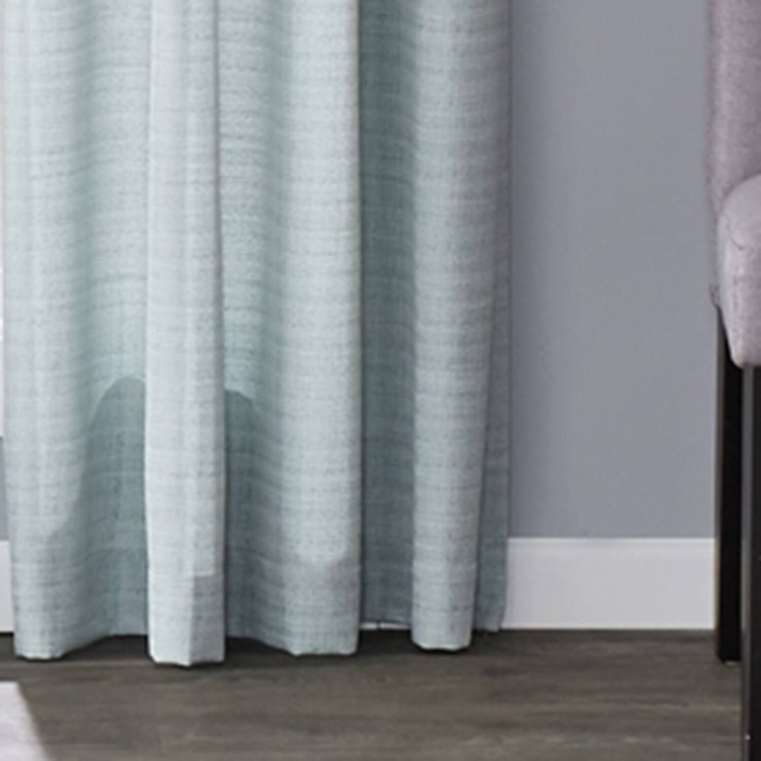 Angle. SKL Home - SKL Home Saturday Knight Ltd Maeve Sophisticated Yarn Dyed Woven Horizontal Pattern Window Panel - 40" x 63" Sage - Sage.
