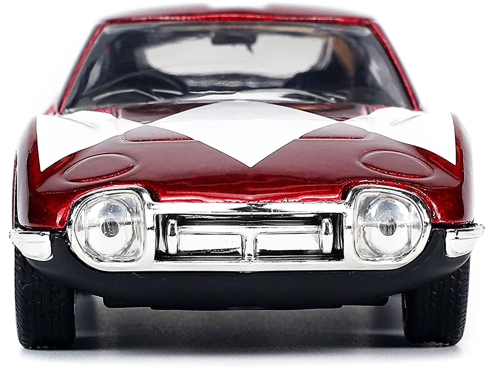 Alt View 3. Jada - 1967 Toyota 2000GT RHD Red Met. and Red Ranger Figurine "Power Rangers" "Hollywood Rides" 1/32 Model Car by Jada.