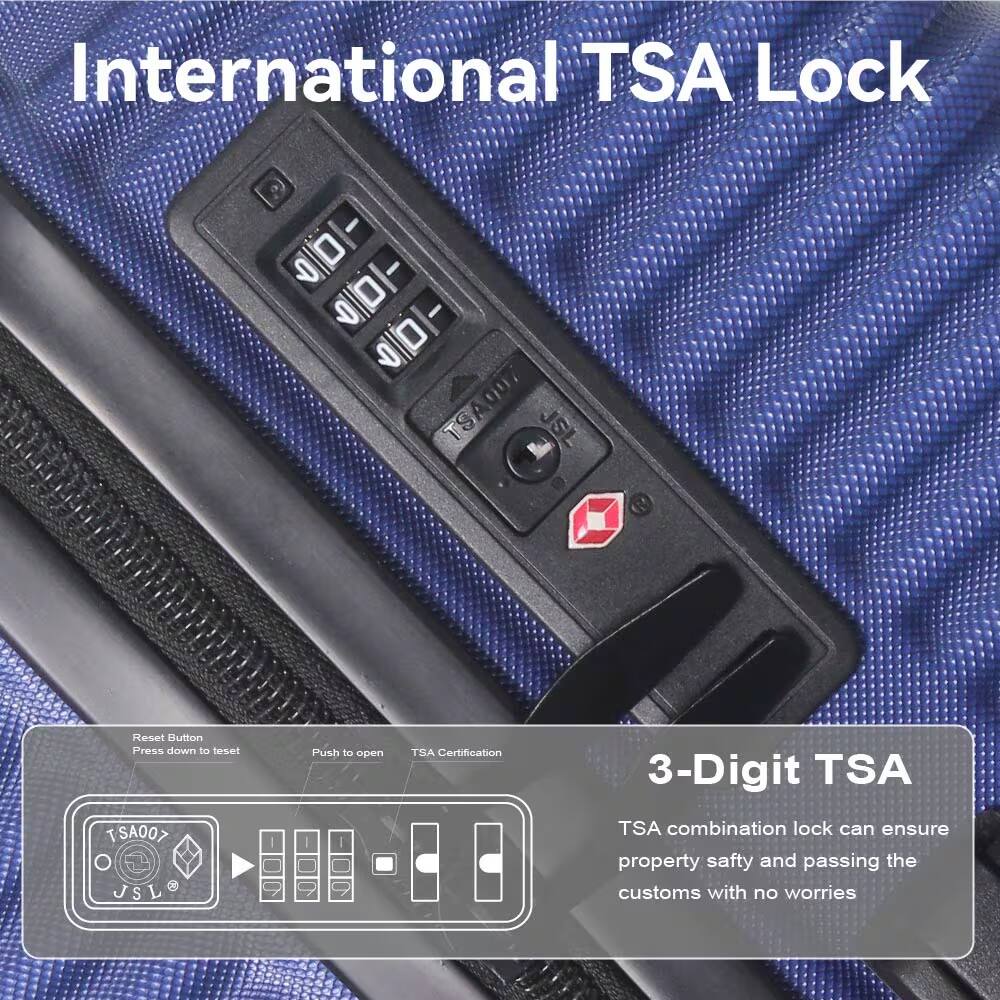 International TSA Lock

3-Digit TSA

TSA combination lock can ensure property safety and passing the customs with no worries

Reset Button
Press down to reset

Push to open

TSA Certification