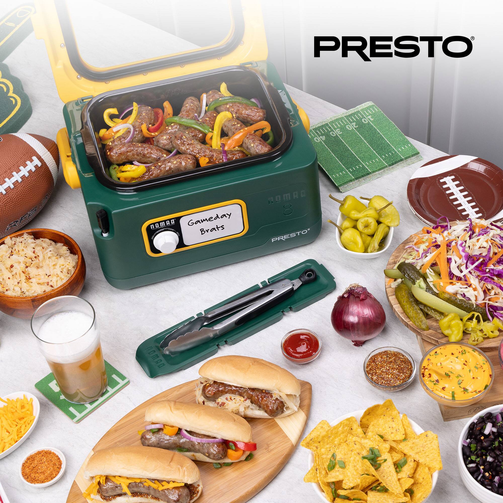 PRESTO  
Gameday Brats  
OMAO 5  
PRESTO 110 210 OE 410 BOMAO