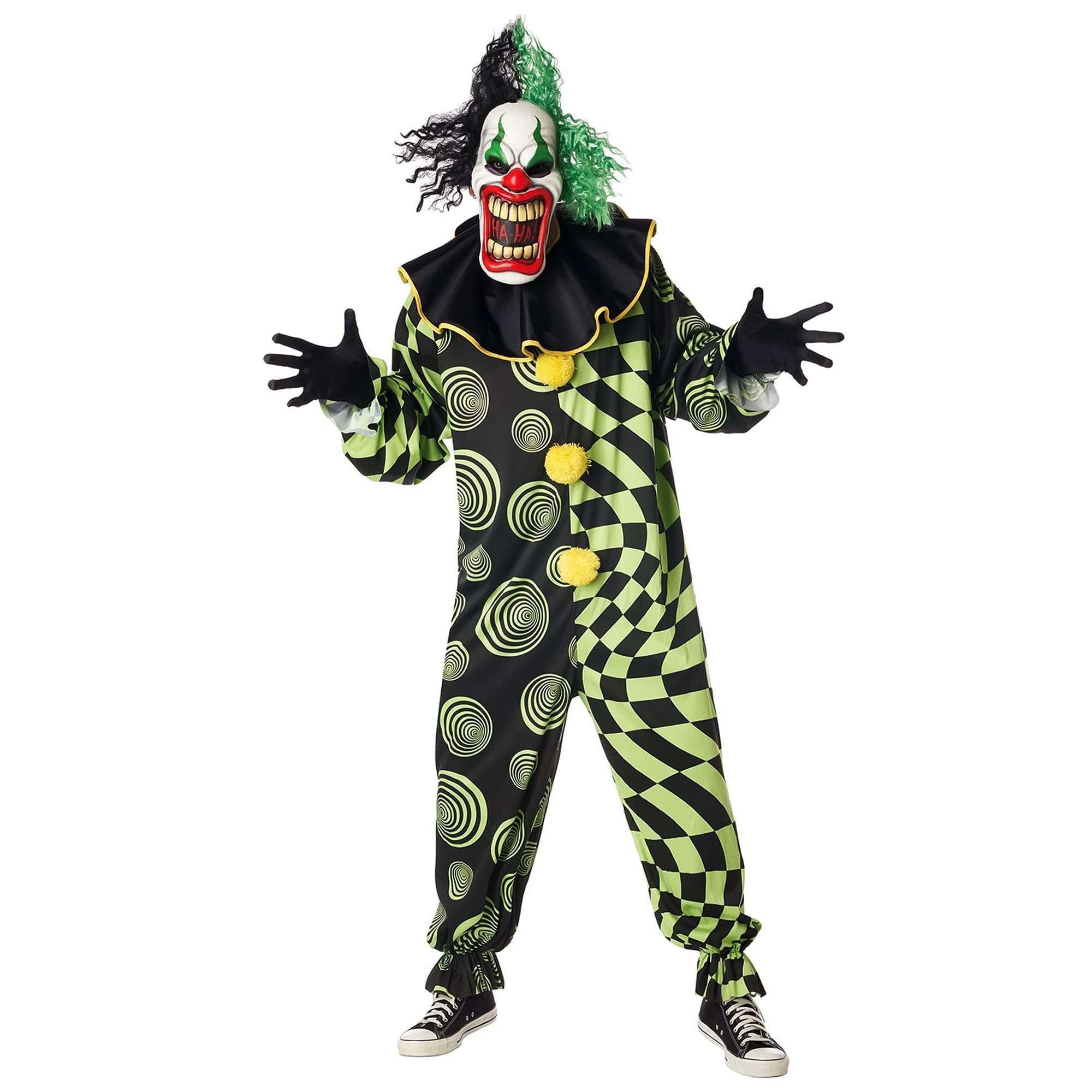 California Costumes - Funhouse Freak Scary Clown Adult Plus Size Costume - Multi-Colored price history on PriceWatchPro