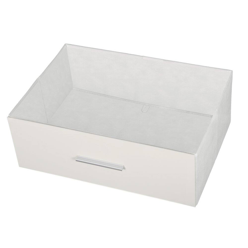 Alt View 5. Techni Home - 8-Drawer Dresser with Large Fabric Drawers, White - White.