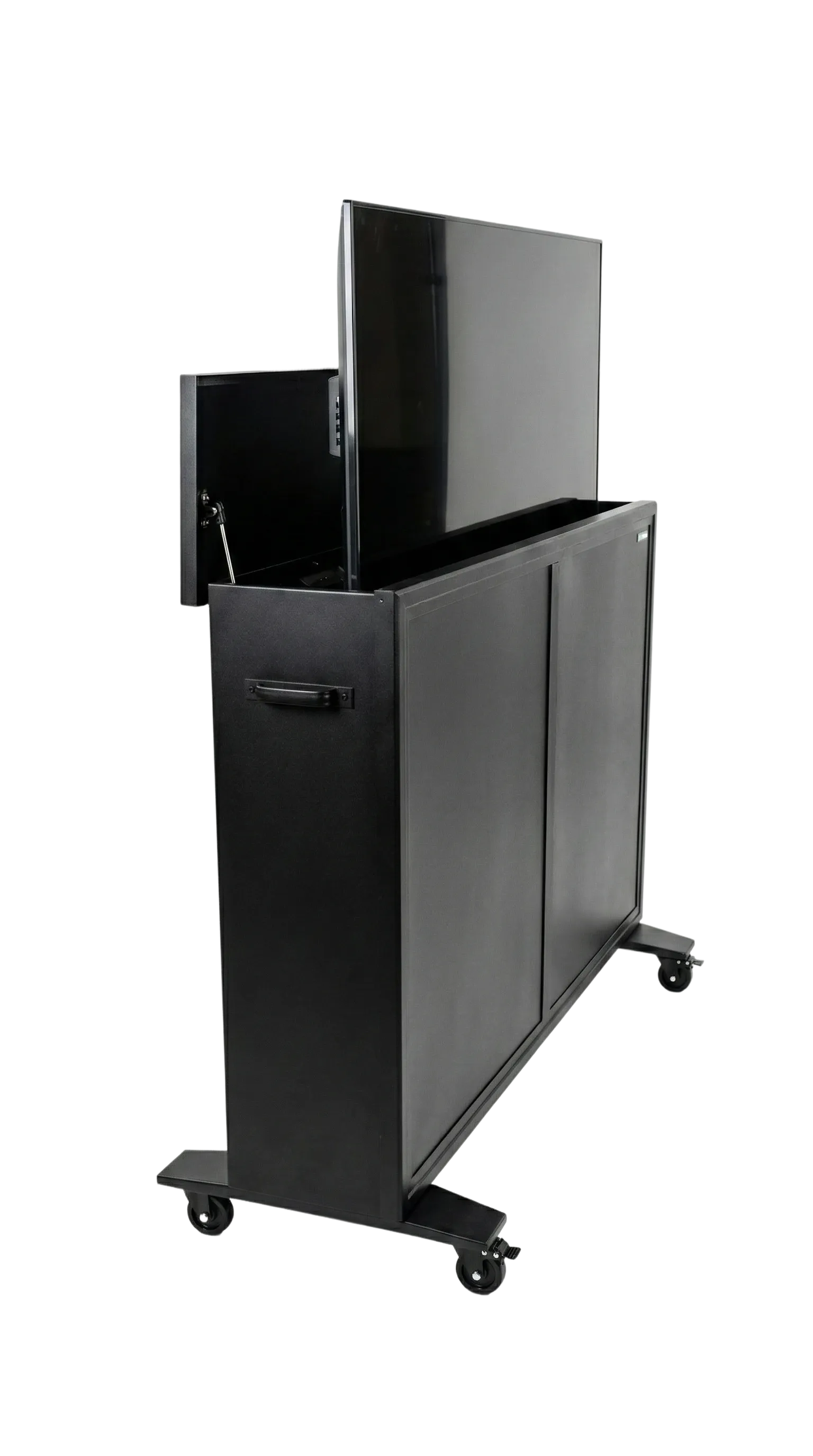 Alt View 1. Apollo Enclosures - Outdoor TV Lift Cabinet for up to 55" TVs - Black.