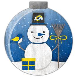Fan Creations - Los Angeles Rams 12'' Snow Globe Wall Art - Multicolor
