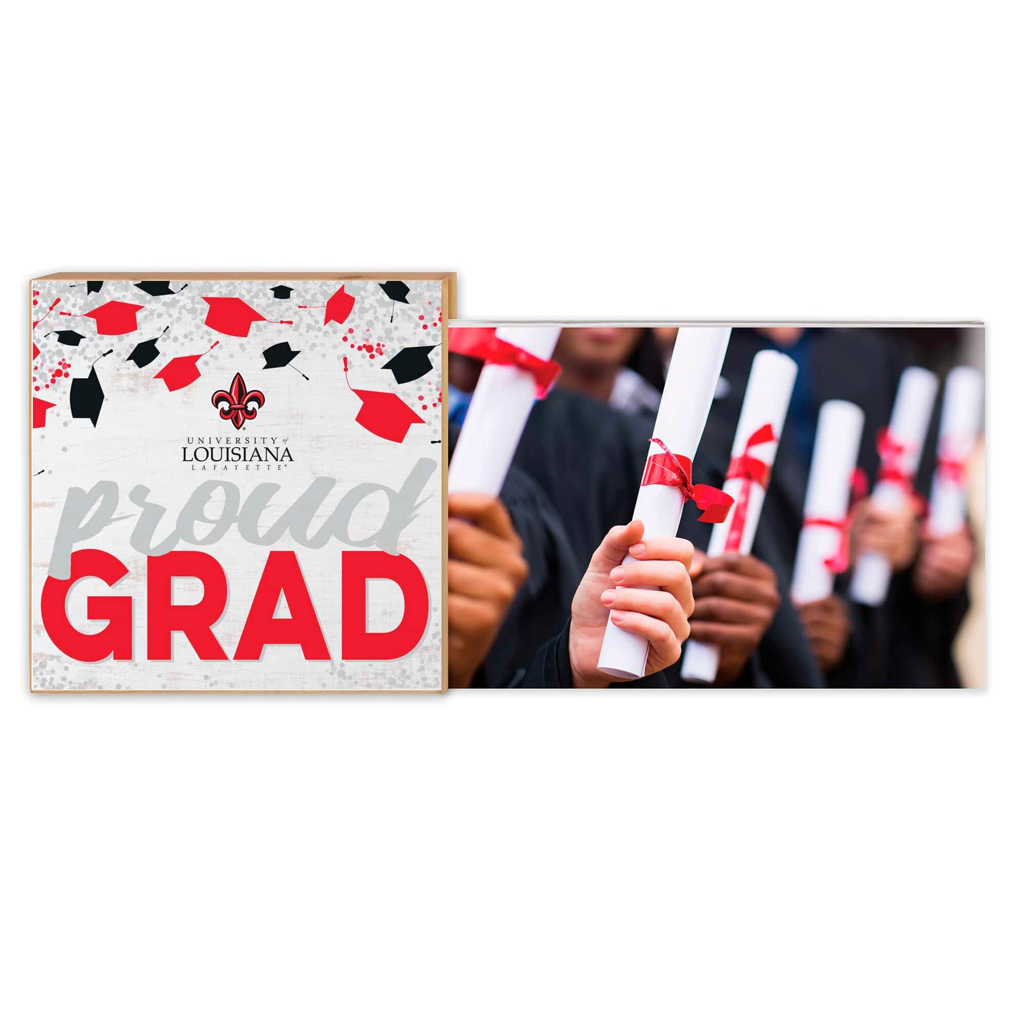 "Jardine - Louisiana Ragin' Cajuns 5"" x 10.5"" Proud Grad Floating Frame - White" price history on PriceWatchPro