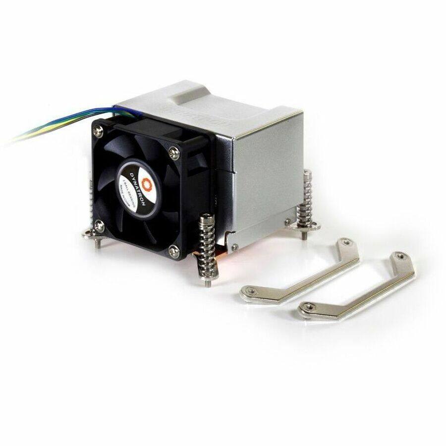 Alt View 2. Dynatron - k666r1 280100 cpu cooler lga115x 60mm copper aluminum - Black.