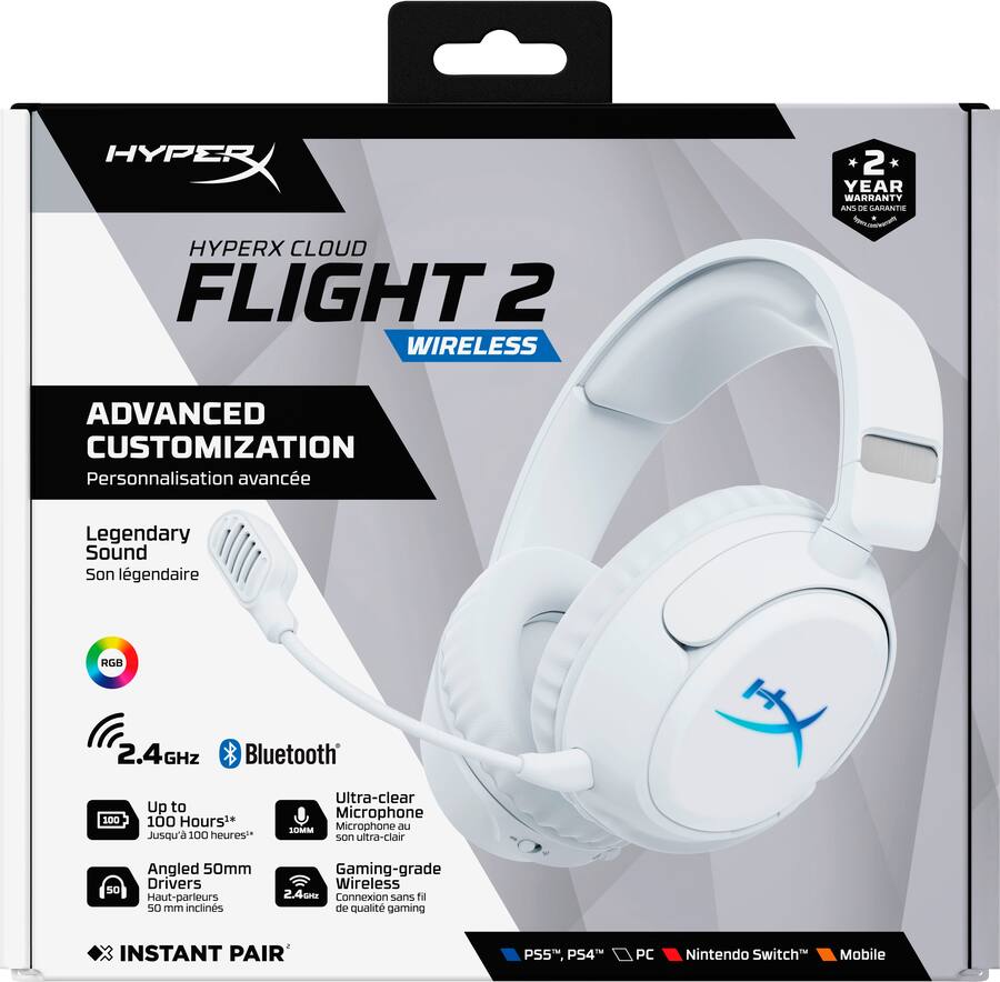 HyperX Cloud Flight Wireless Gaming Headset for PC, PS5, PS4