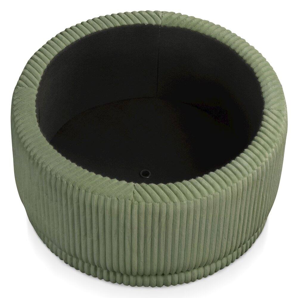 Alt View 1. Furniture of America - Furniture of America Curran Storage Ottoman - Green.