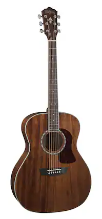 Front. Washburn - Washburn HG12S-O G12S Heritage 10 Series Grand Auditorium Acoustic Guitar, Natural - Natural.
