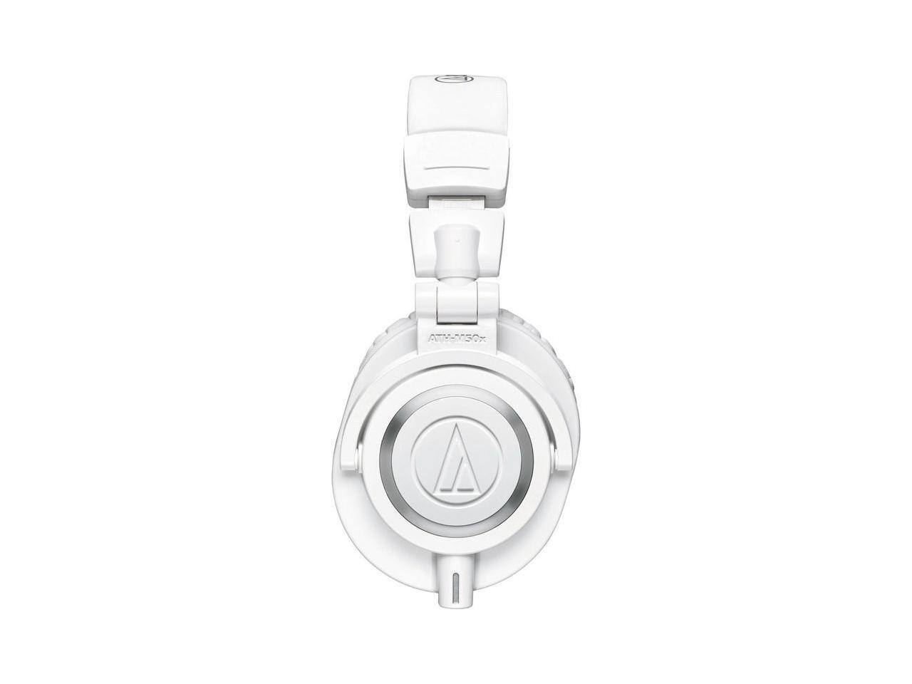 Alt View 9. Audio-Technica - Audio-Technica ATH-M50xWH Professional Monitor Headphones, White - White.