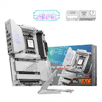 MSI - MPG X870E EDGE TI WIFI (Socket AM5) AMD X870E ATX DDR5 Wi-Fi 7 Motherboard - Gray - Front_Zoom