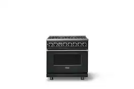 Viking - 36 in. Wide 6 Burner Dual Fuel Sealed Burner Range-LP - Antique Bronze