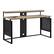 Angle. OSP Home Furnishings - ACE 60" Desk with Hutch Shelf - River Oak/Black.