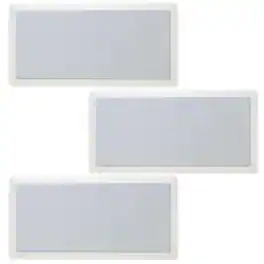 Legrand - HT1LCRV1 Left Center Right In Wall Speaker Bundle, Includes 3 Speakers White Grill - Multicolored