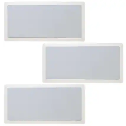 Front. Legrand - Legrand HT1LCRV1 Left Center Right In Wall Speaker Bundle, Includes 3 Speakers White Grill - Multicolored.