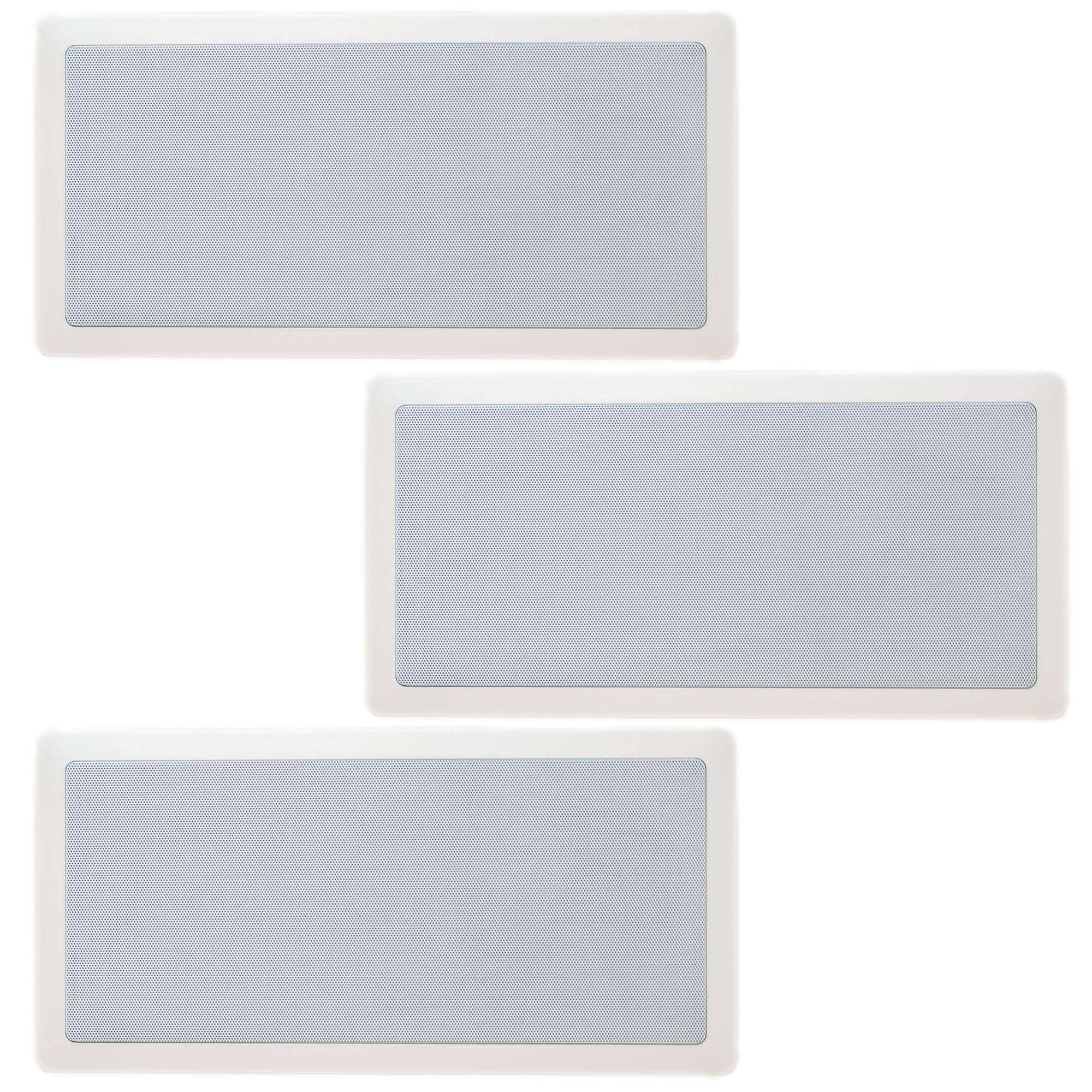 Front. Legrand - Legrand HT1LCRV1 Left Center Right In Wall Speaker Bundle, Includes 3 Speakers White Grill - Multicolored.