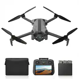 SKYROVER - X1 Fly More Combo 8K Drone Bundle with Screen Controller - Gray