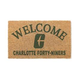 Jardine - Charlotte 49ers 18" x 34" Welcome Coir Doomat - Brown