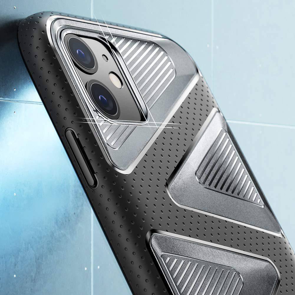 Alt View 1. SUPCASE - Unicorn Beetle Maze Rugged Case for iPhone 11 (6.1") – Shockproof, Stylish, Full-Body Protection - Black.